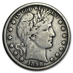 1898 Barber Half Dollar VF