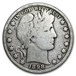 1898 Barber Half Dollar VG