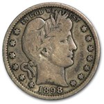 1898 Barber Quarter Fine