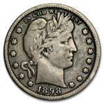 1898 Barber Quarter VF