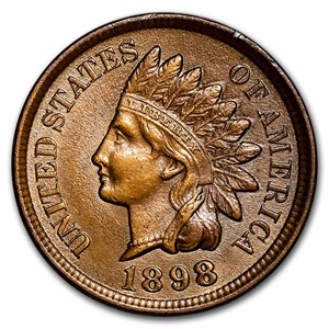 Buy 1898 Indian Head Cent AU Details (Cleaned) | APMEX