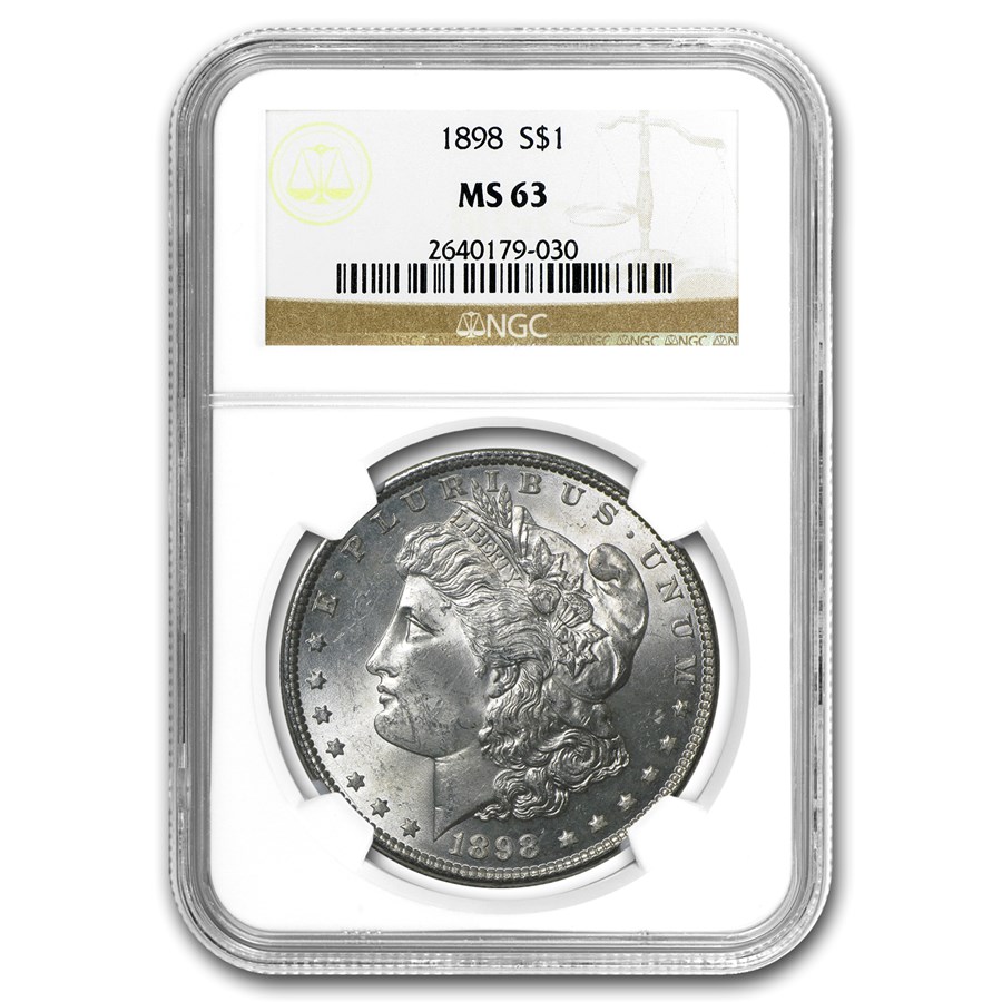 1898 Morgan Dollar MS-63 NGC