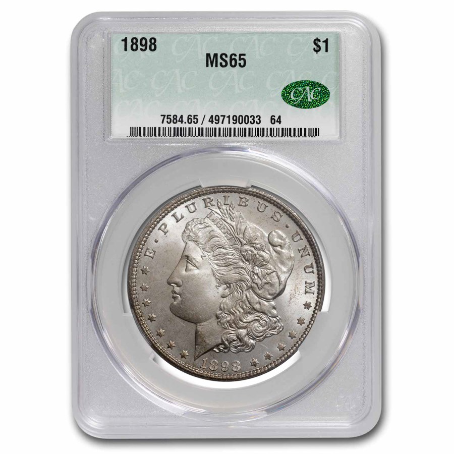 1898 Morgan Dollar MS-65 CACG