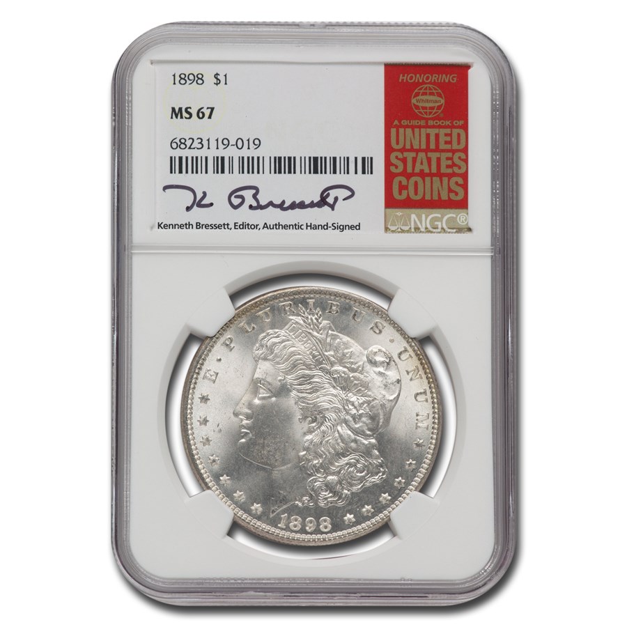 1898 Morgan Dollar MS-67 NGC (Bressett)