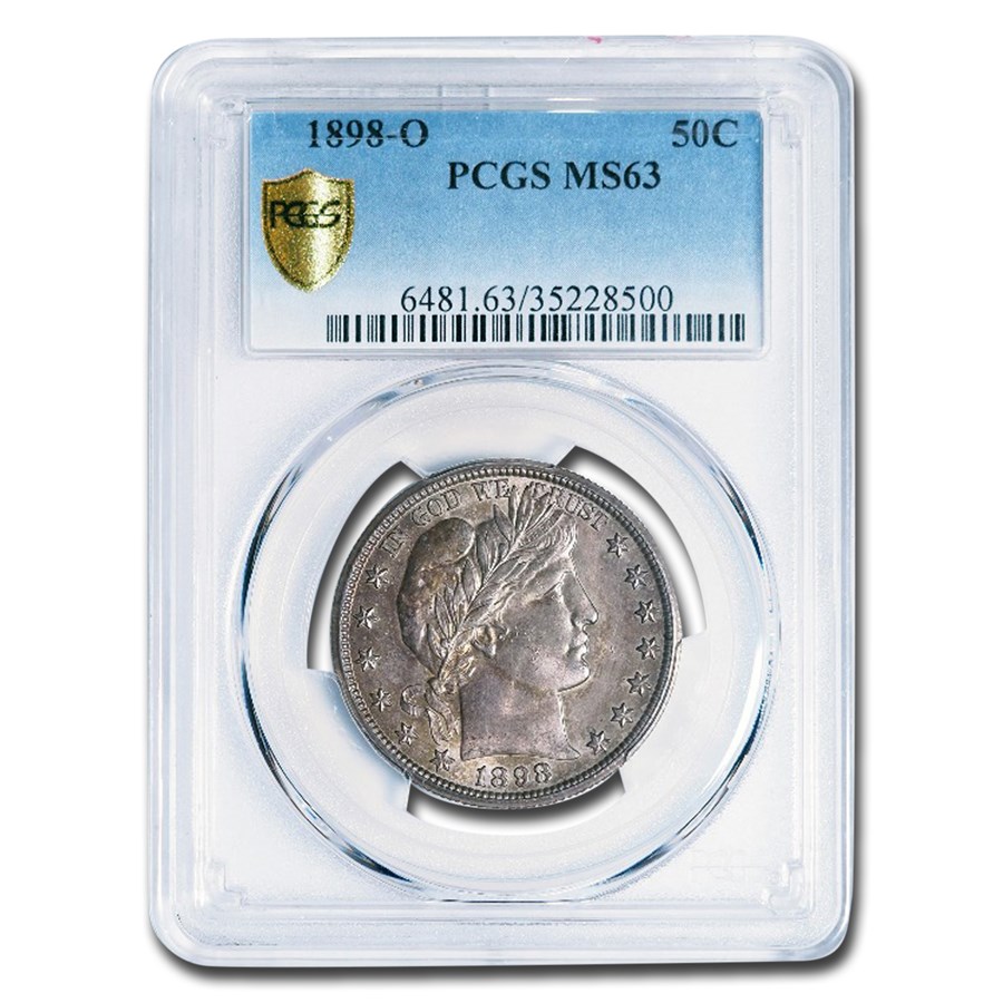 1898-O Barber Half Dollar MS-63 PCGS