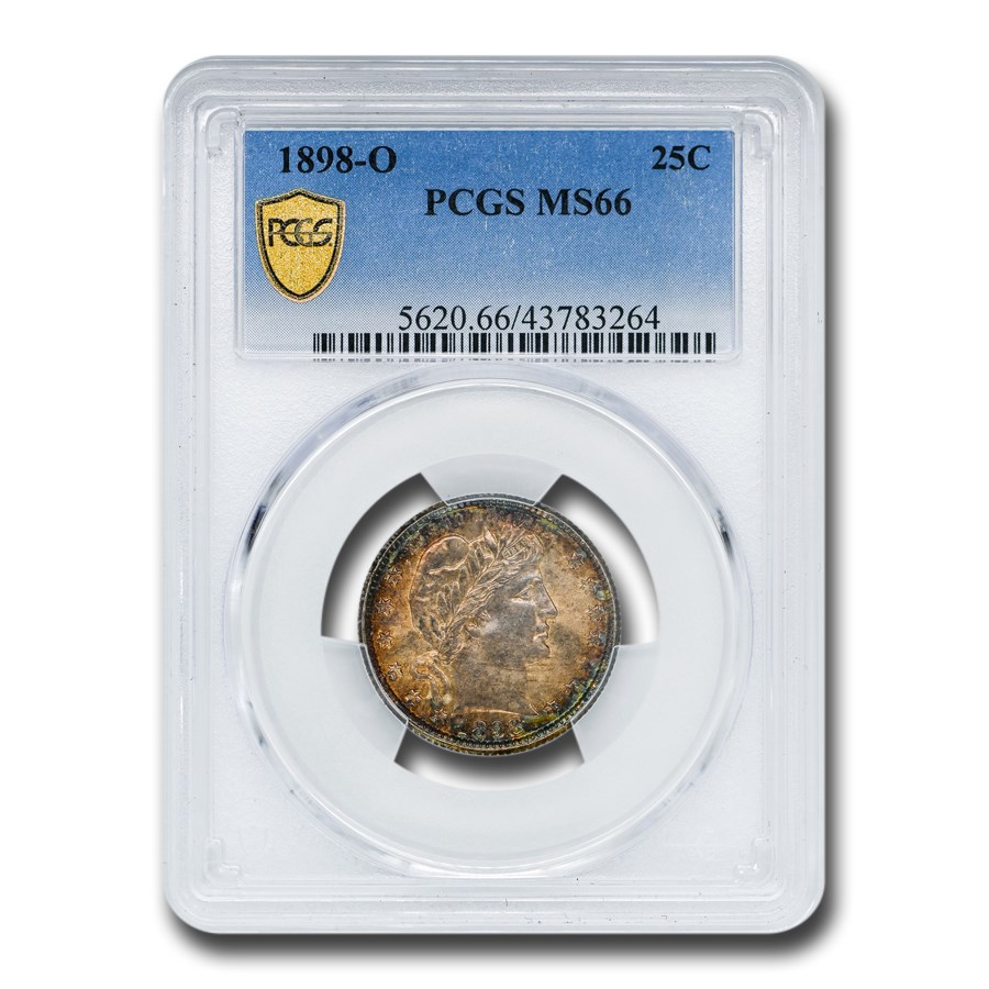 1898-O Barber Quarter MS-66 PCGS