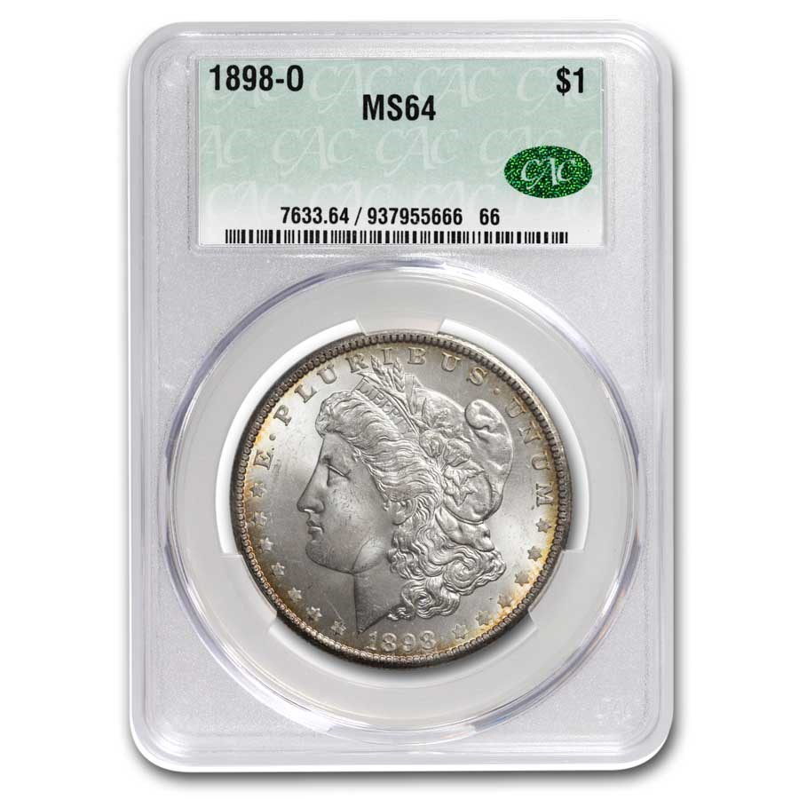 1898-O Morgan Dollar MS-64 CACG