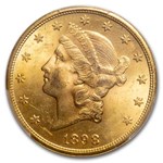 1898-S $20 Liberty Gold Double Eagle MS-62 PCGS