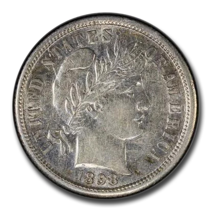 1898-S Barber Dime AU-53 PCGS