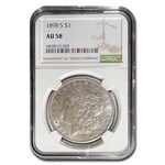 1898-S Morgan Dollar AU-58 NGC