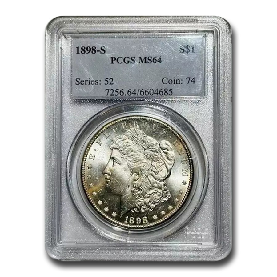 1898-S Morgan Dollar MS-64 PCGS