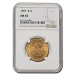 1899 $10 Liberty Gold Eagle MS-65 NGC