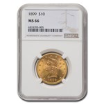 1899 $10 Liberty Gold Eagle MS-66 NGC