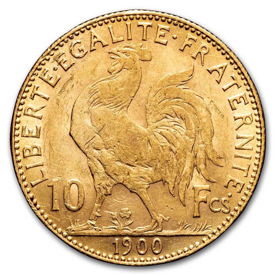 Buy 1899-1914 France Gold 10 Francs Rooster AU | APMEX