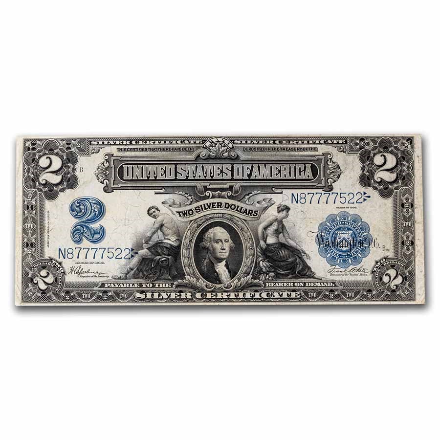 1899 $2.00 Silver Certificate George Washington VF (Fr#258)