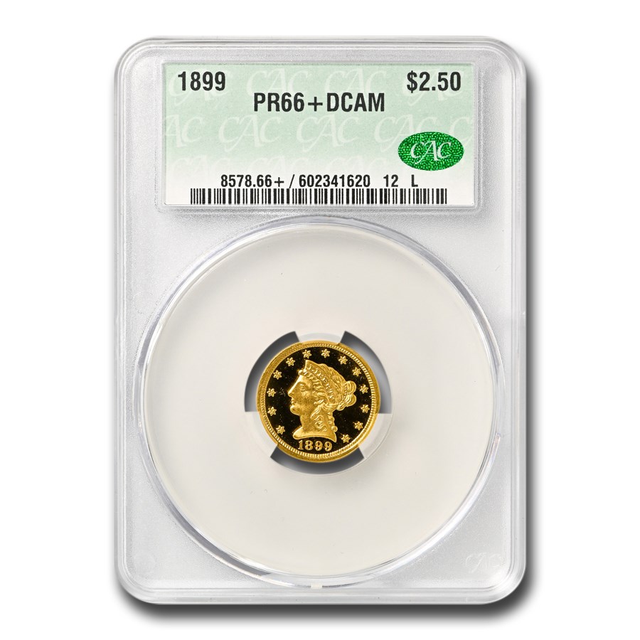 1899 $2.50 Liberty Gold Quarter Eagle PR-66+ DCAM CACG