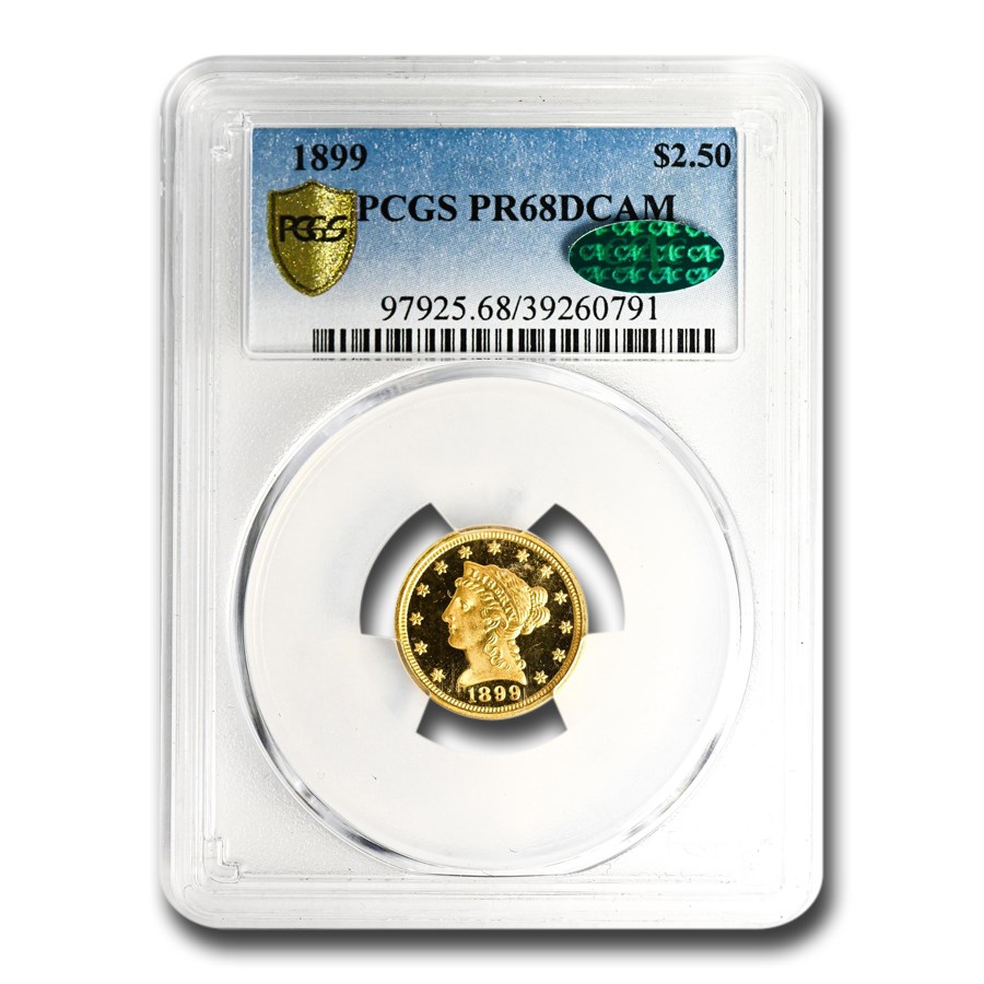 1899 $2.50 Liberty Gold Quarter Eagle PR-68 DCAM PCGS