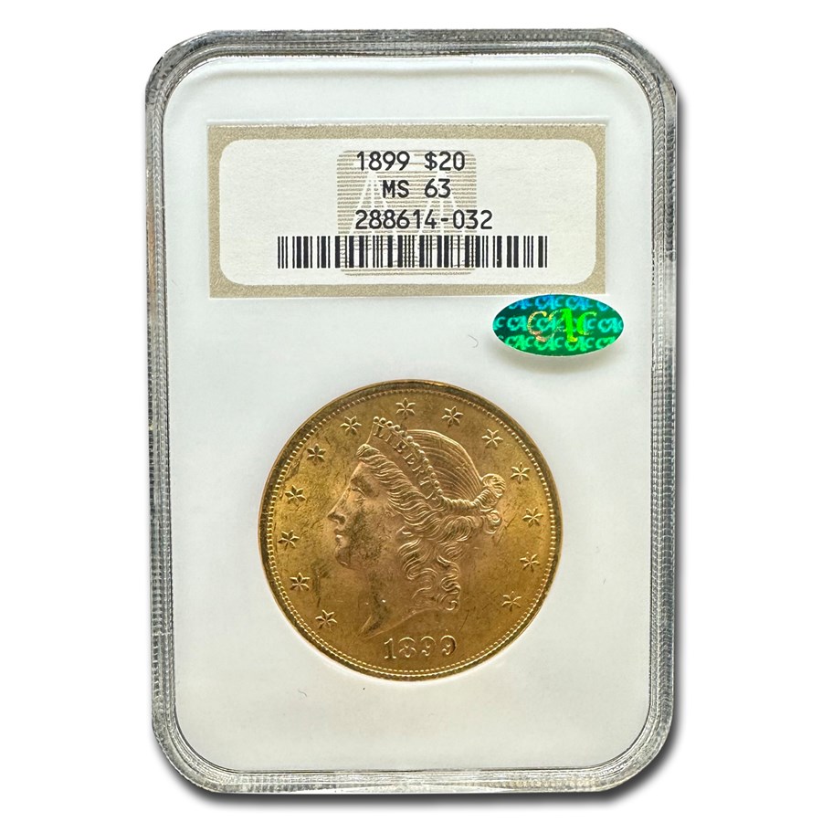 1899 $20 Liberty Gold Double Eagle MS-63 NGC CAC