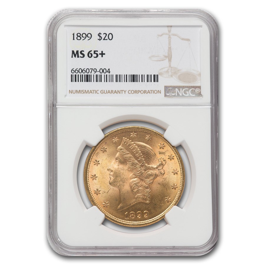 Buy 1899 $20 Liberty Gold Double Eagle MS-65+ NGC | APMEX