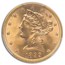 1899 $5 Liberty Gold Half Eagle MS-67 PCGS