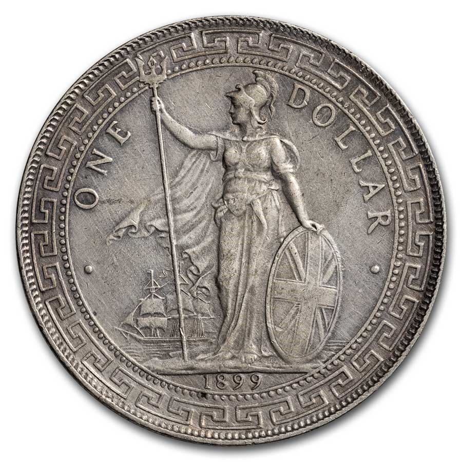 1899-B Great Britain Silver Trade Dollar AU