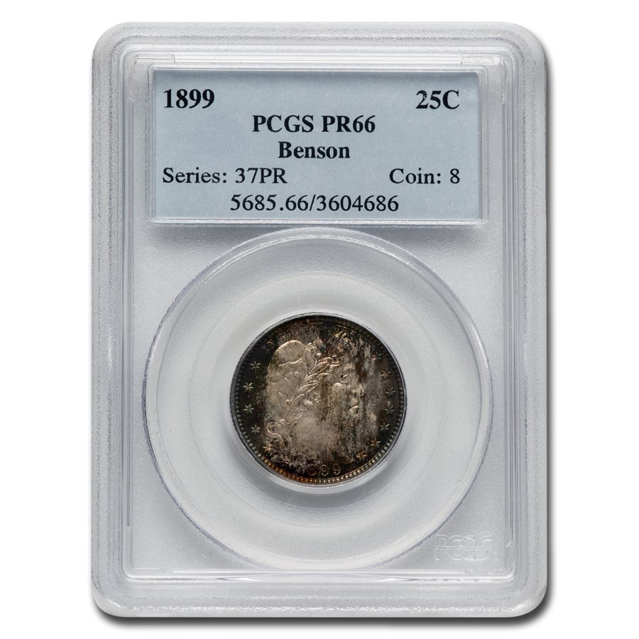 1899 Barber Quarter PR-66 PCGS