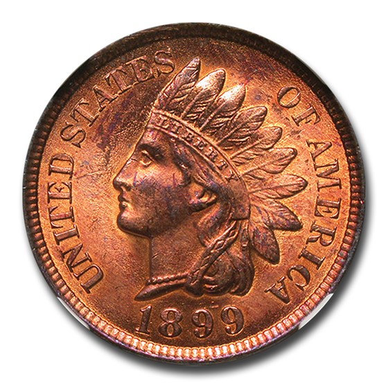 Buy 1899 Indian Head Cent MS-63 NGC (Red/Brown) | APMEX