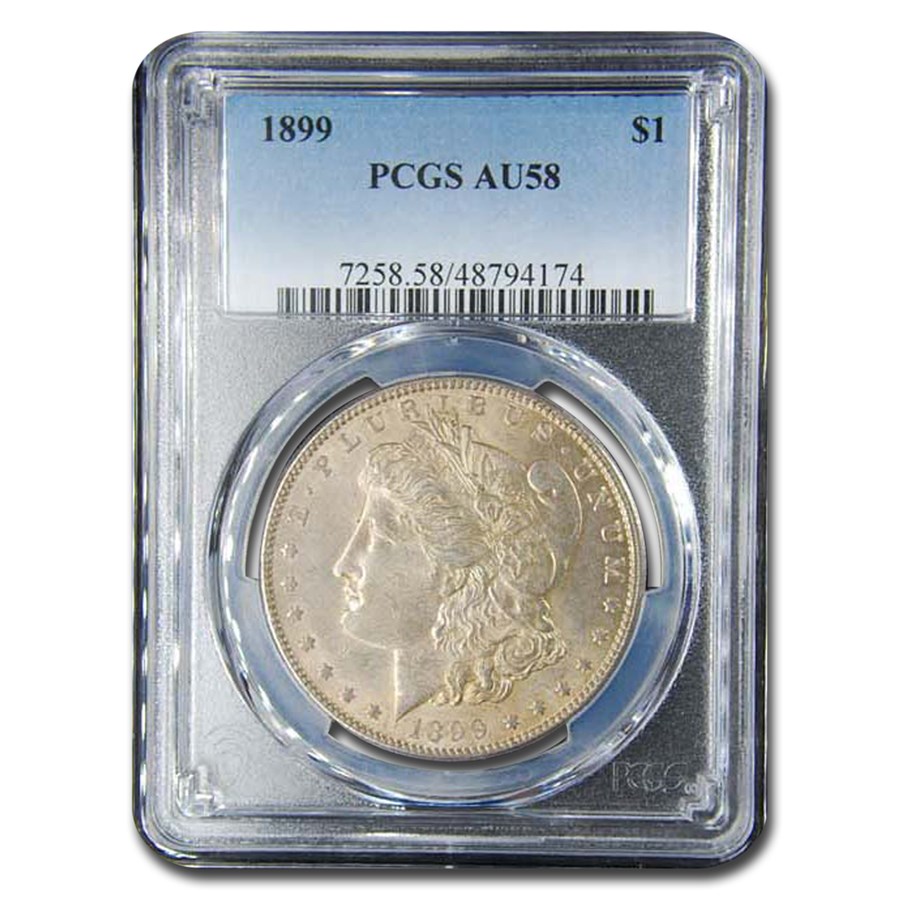 1899 Morgan Dollar AU-58 PCGS