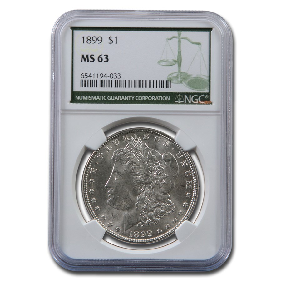 1899 Morgan Dollar MS-63 NGC (Green Label)