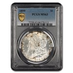 1899 Morgan Dollar MS-63 PCGS (Rev Toning)