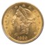 1899-S $20 Liberty Gold Double Eagle MS-62+ PCGS