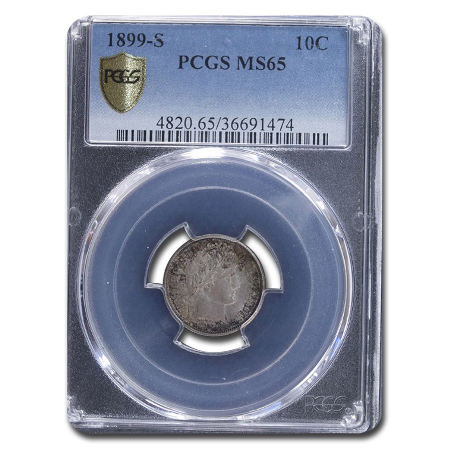 1899-S Barber Dime MS-65 PCGS