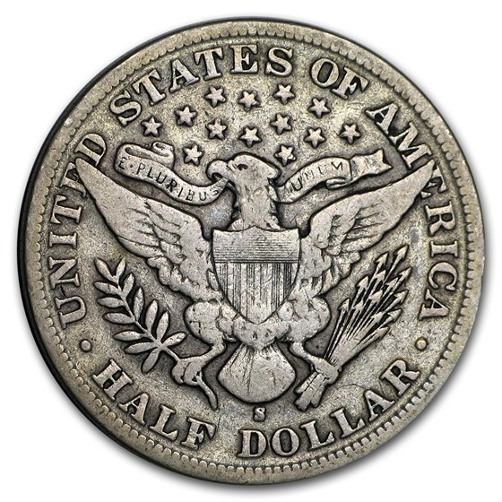 Buy 1899-S Barber Half Dollar Fine | APMEX