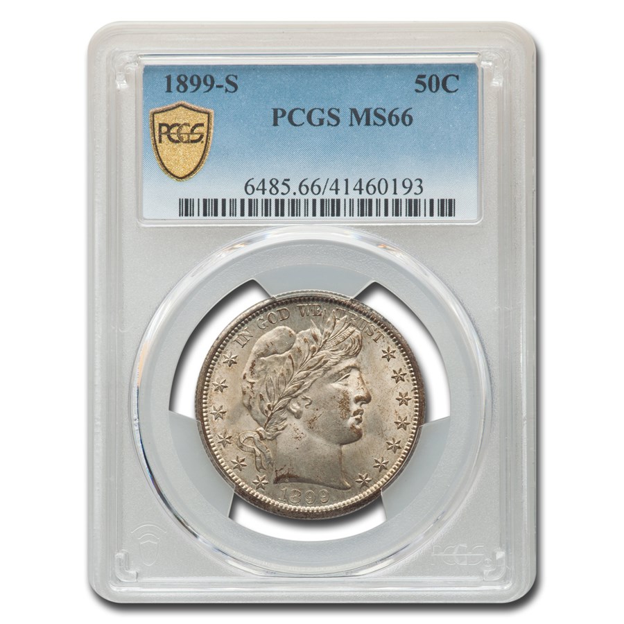 1899-S Barber Half Dollar MS-66 PCGS