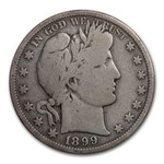 1899-S Barber Half Dollar VG