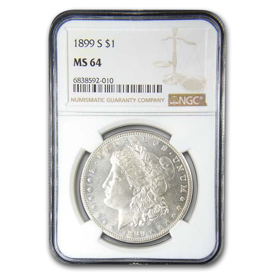 1899-S Morgan Dollar MS-64 NGC