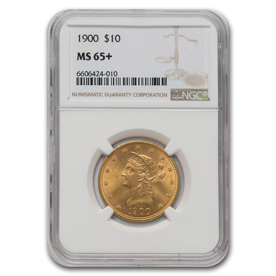 Buy 1900 $10 Liberty Gold Eagle MS-65+ NGC | APMEX