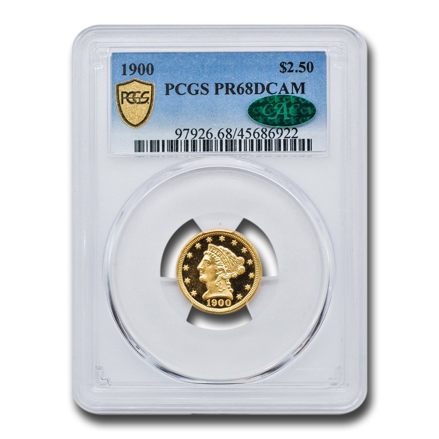 1900 $2.50 Gold Quarter Eagle PR-68 DCAM PCGS CAC