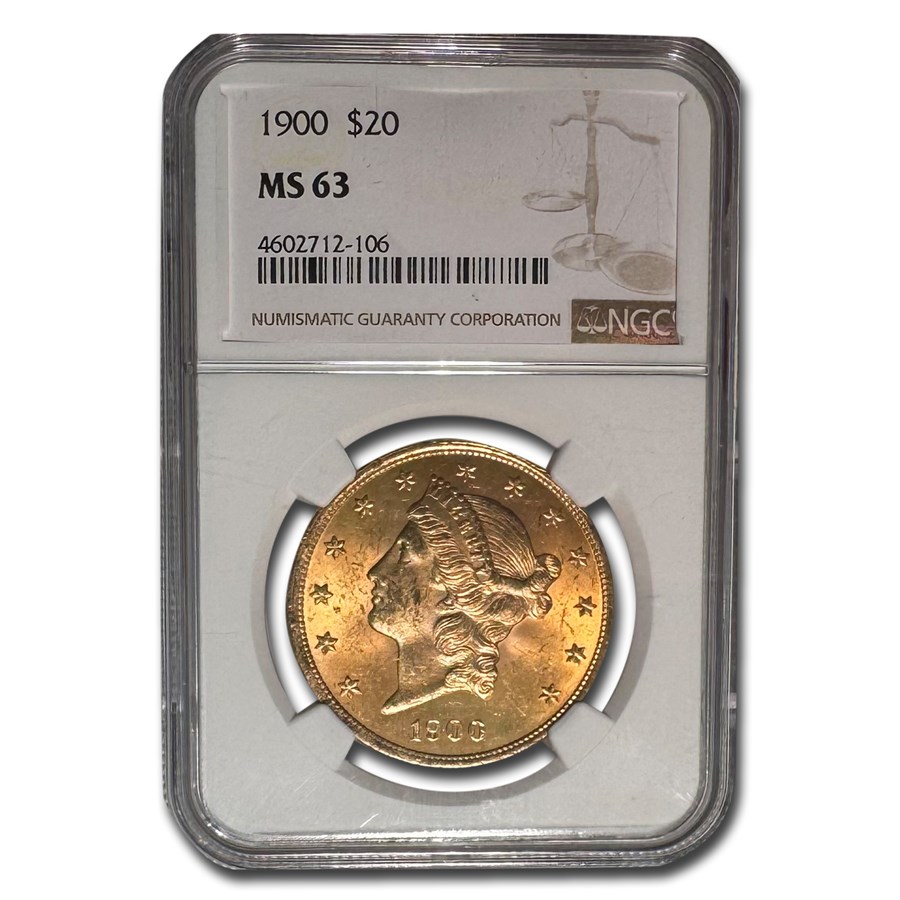 1900 $20 Liberty Gold Double Eagle MS-63 NGC