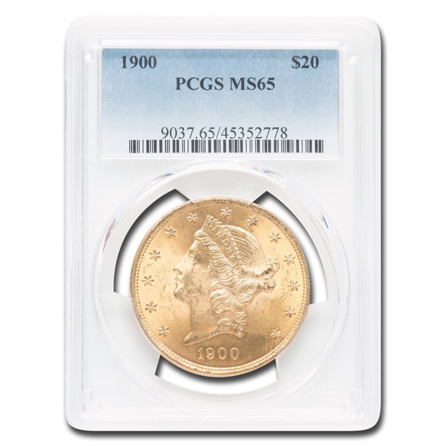 1900 $20 Liberty Gold Double Eagle MS-65 PCGS