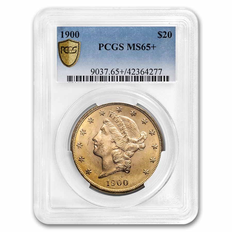 Buy 1900 $20 Liberty Gold Double Eagle Ms-65+ Pcgs 