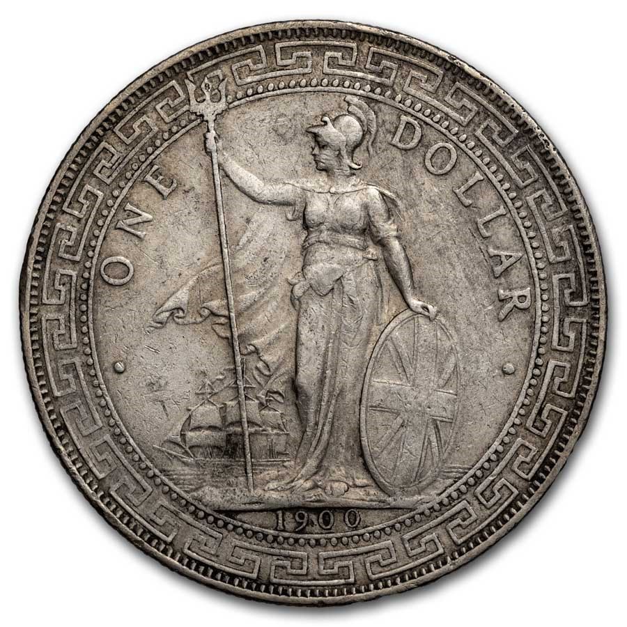 1900-B Great Britain Silver Trade Dollar XF