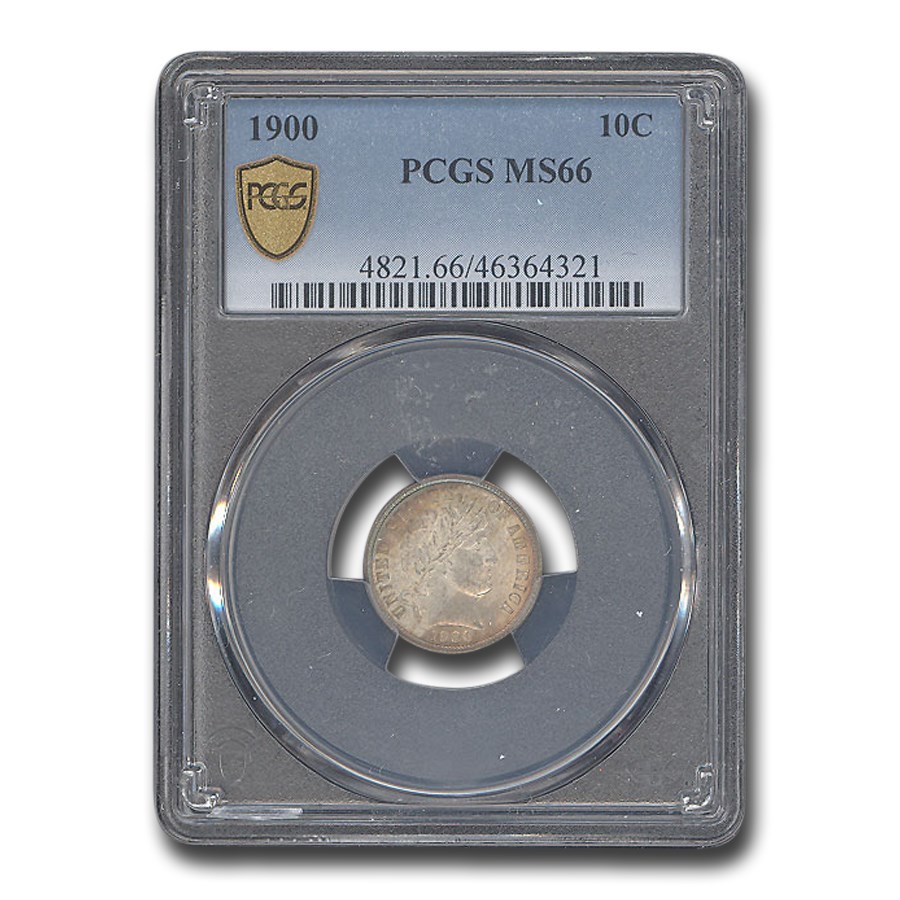 1900 Barber Dime MS-66 PCGS