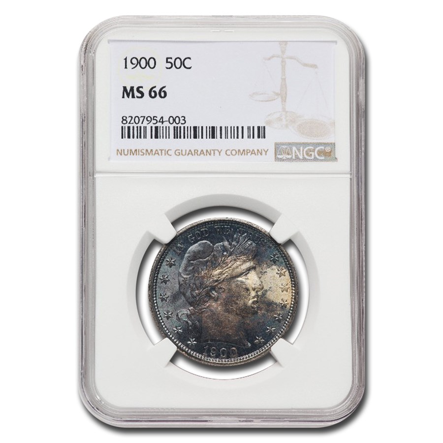 1900 Barber Half Dollar MS-66 NGC