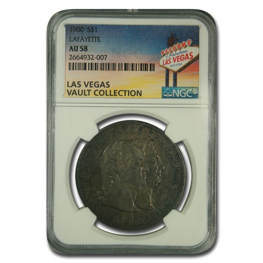 1900 Lafayette Dollar AU-58 NGC