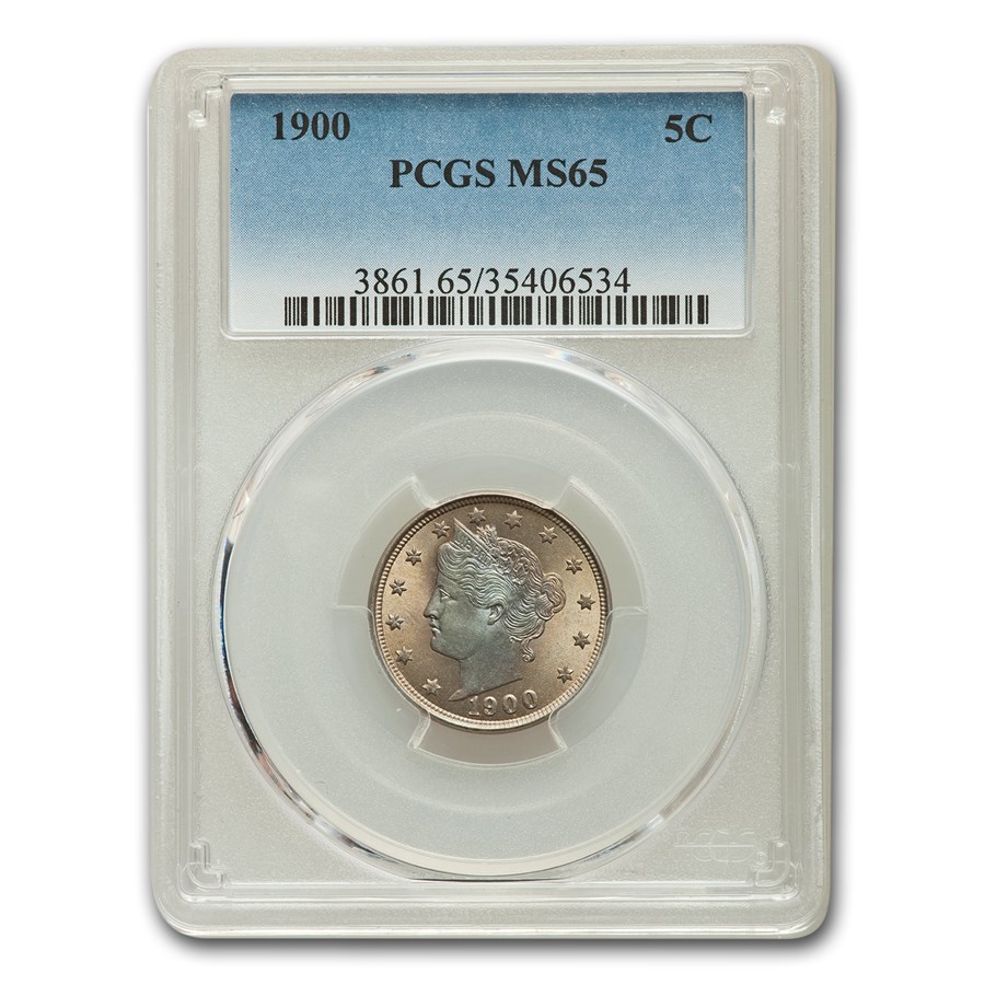 1900 Liberty Head V Nickel MS-65 PCGS