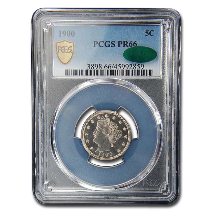 Buy 1900 Liberty Head V Nickel PR-66 PCGS CAC | APMEX