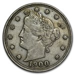 1900 Liberty Head V Nickel VF