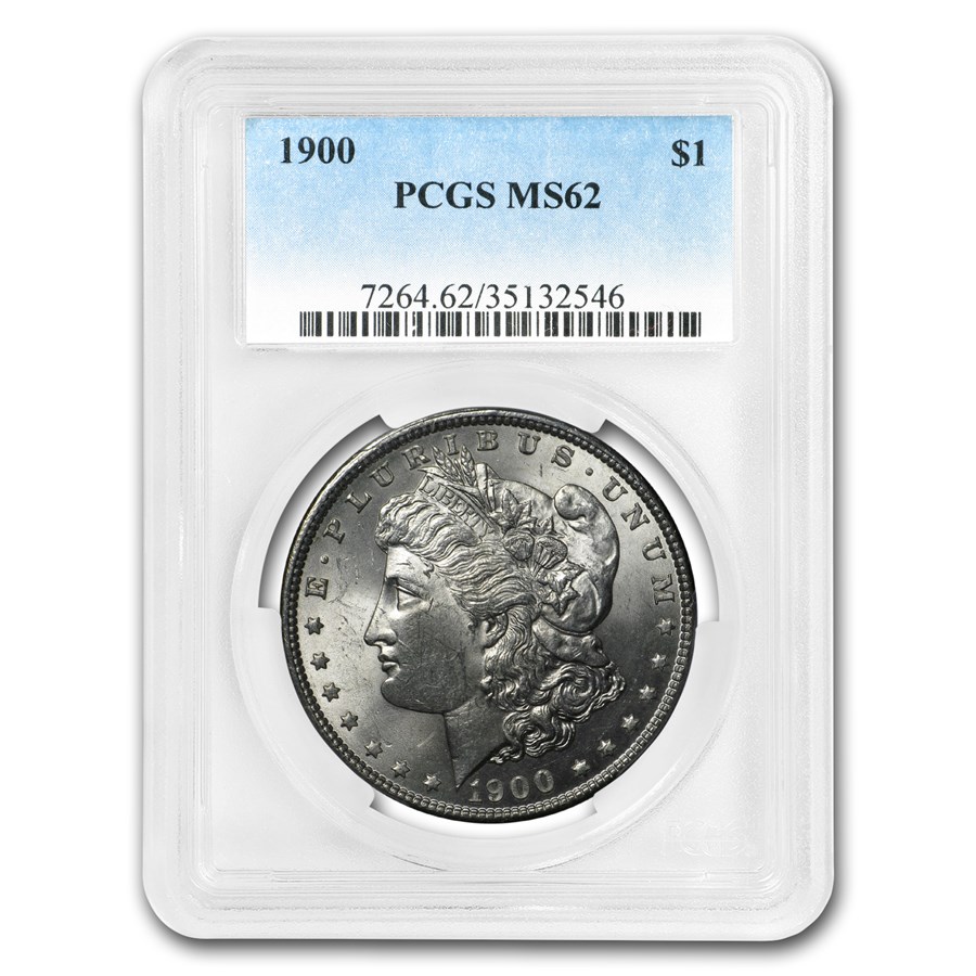 1900 Morgan Dollar MS-62 PCGS