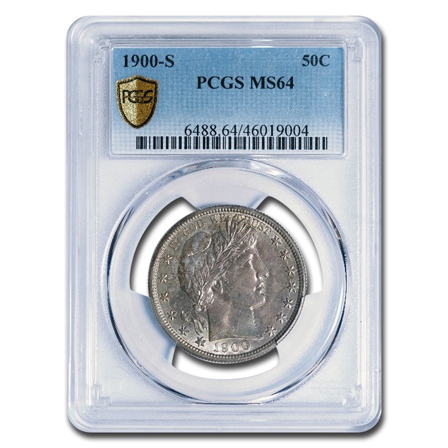 1900-S Barber Half Dollar MS-64 PCGS